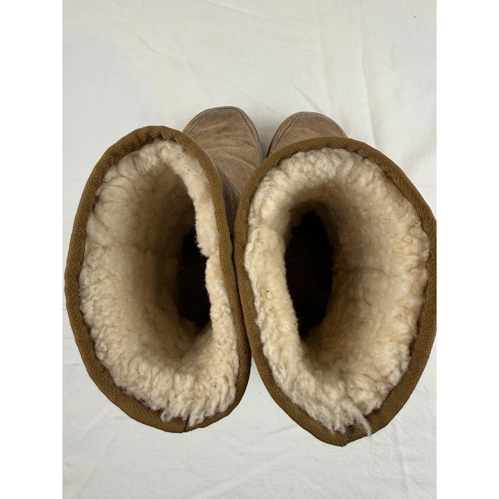UGG Australia Classic Short Boots Chestnut Suede Shearling Lined M5‎ L6 Brown